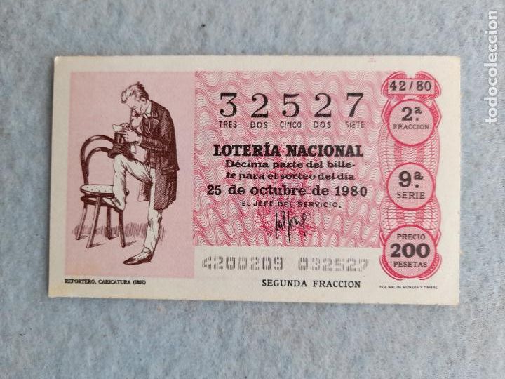 Loter&iacute;a nacional: D&eacute;cimo. Sorteo n&ordm; 42 de 1980. - Foto 1