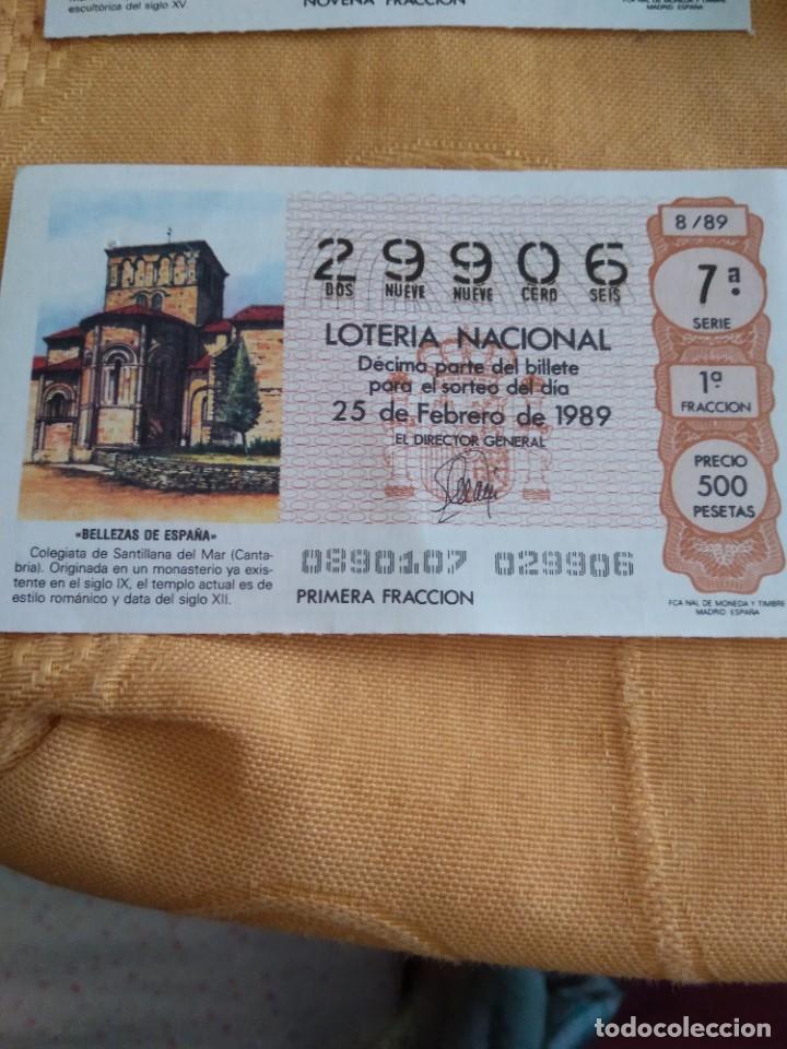 Nationale spanische Lotterie: C-KIO CUPON LOTERIA NACIONAL BELLEZA DE ESPA&Ntilde;A 25 DE FEBRERO DE 1989