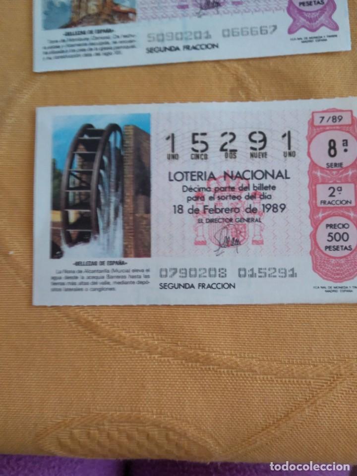 Nationale spanische Lotterie: C-KIO CUPON LOTERIA NACIONAL BELLEZA DE ESPA&Ntilde;A 18 DE FEBRERO DE 1989