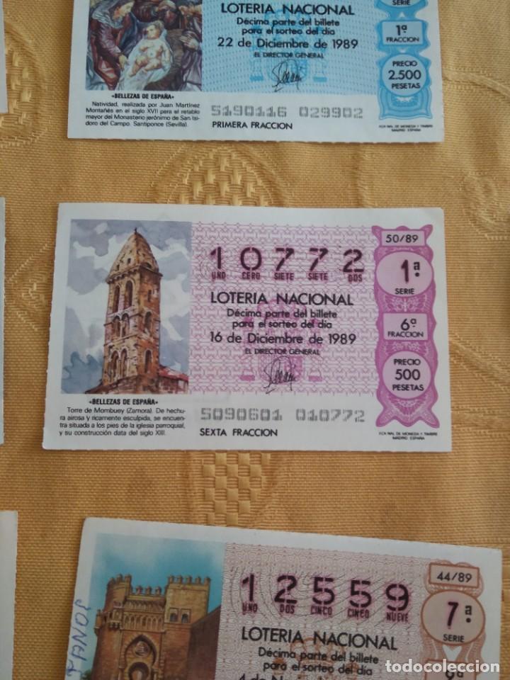 Nationale spanische Lotterie: C-KIO CUPON LOTERIA NACIONAL BELLEZA DE ESPA&Ntilde;A 16 DE DICIEMBRE DE 1989