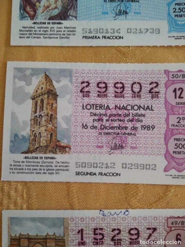 Nationale spanische Lotterie: C-KIO CUPON LOTERIA NACIONAL BELLEZA DE ESPA&Ntilde;A 16 DE DICIEMBRE DE 1989