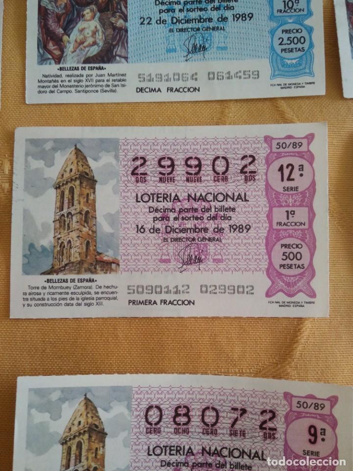 Nationale spanische Lotterie: C-KIO CUPON LOTERIA NACIONAL BELLEZA DE ESPA&Ntilde;A 16 DE DICIEMBRE DE 1989