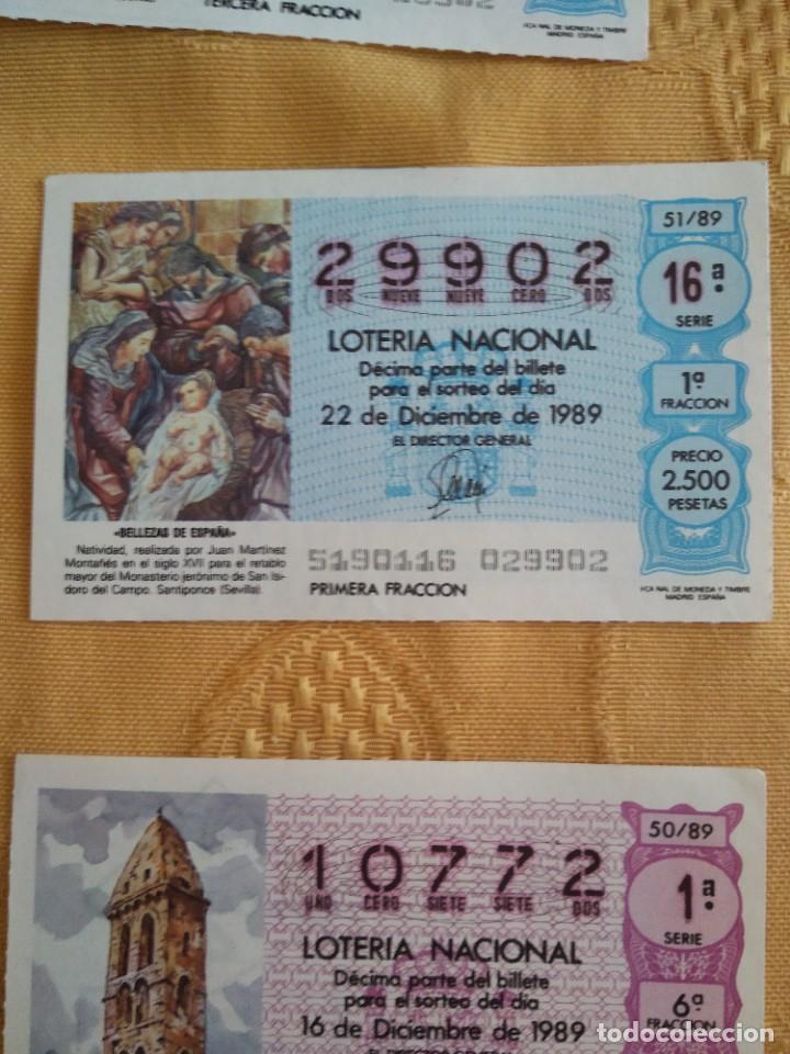 Nationale spanische Lotterie: C-KIO CUPON LOTERIA NACIONAL BELLEZA DE ESPA&Ntilde;A 22 DE DICIEMBRE DE 1989