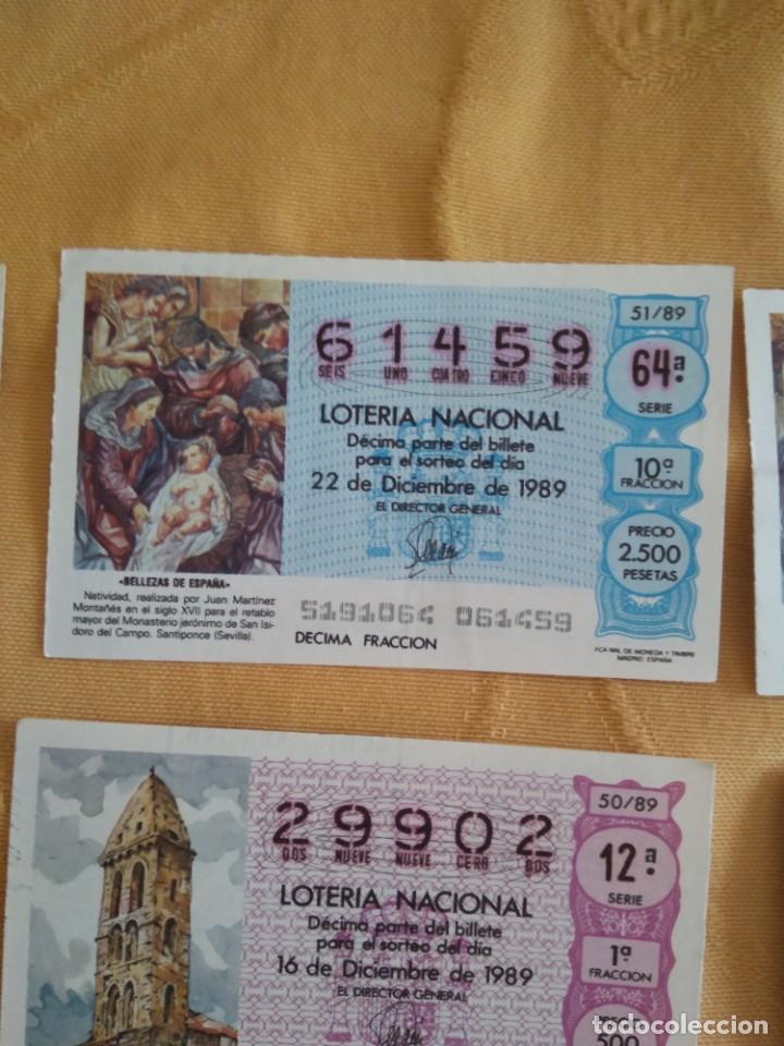 Nationale spanische Lotterie: C-KIO CUPON LOTERIA NACIONAL BELLEZA DE ESPA&Ntilde;A 22 DE DICIEMBRE DE 1989