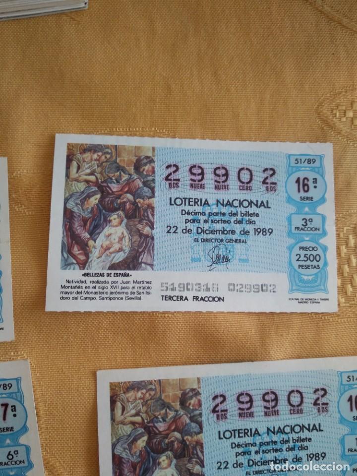 Nationale spanische Lotterie: C-KIO CUPON LOTERIA NACIONAL BELLEZA DE ESPA&Ntilde;A 22 DE DICIEMBRE DE 1989