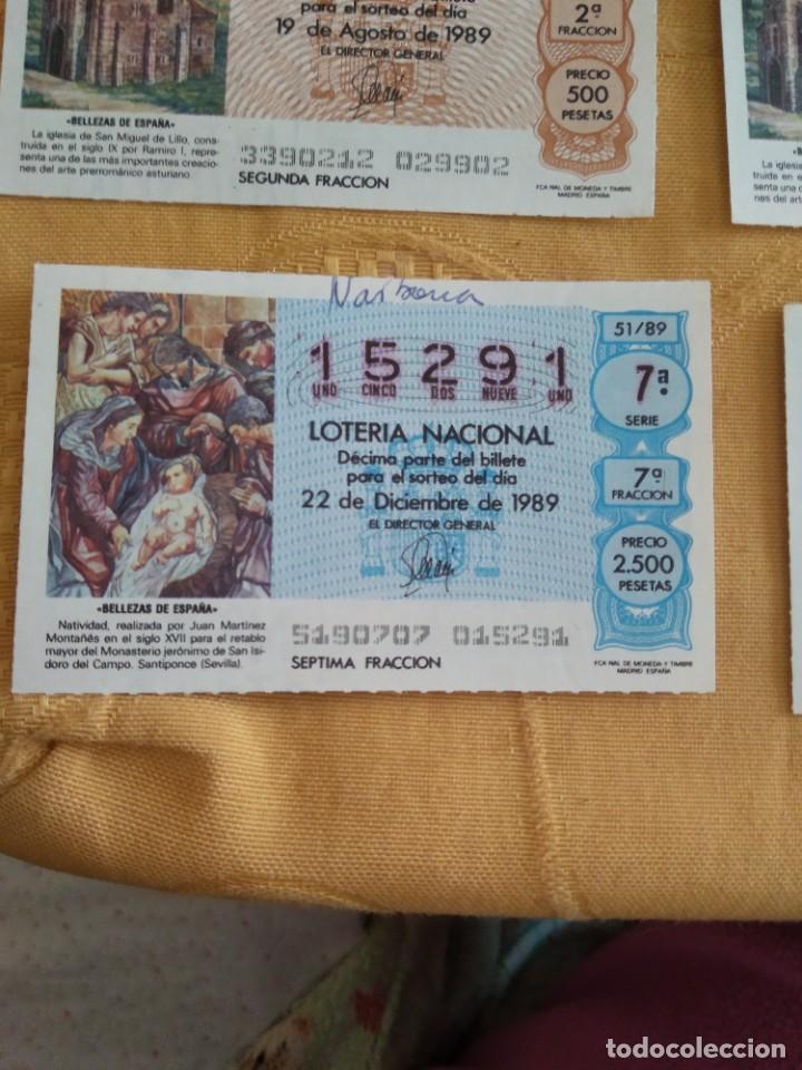 National Spanish Lottery: C-KIO CUPON LOTERIA NACIONAL BELLEZA DE ESPA&Ntilde;A 22 DE DICIEMBRE DE 1989