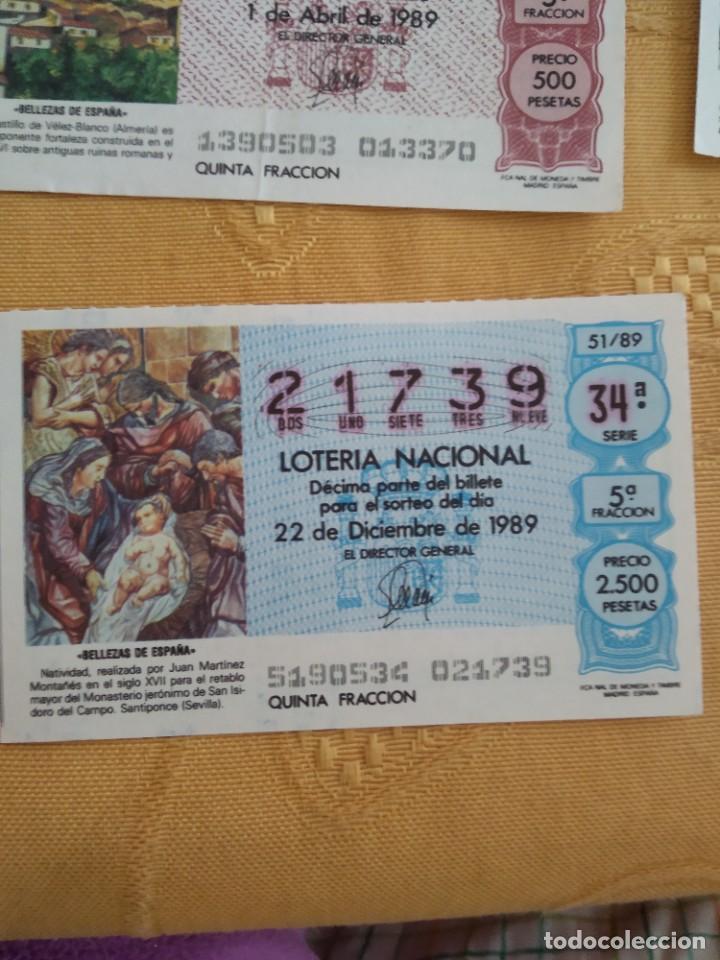 Lotteria Nationale Spagnola: C-KIO CUPON LOTERIA NACIONAL BELLEZA DE ESPA&Ntilde;A 22 DE DICIEMBRE DE 1989