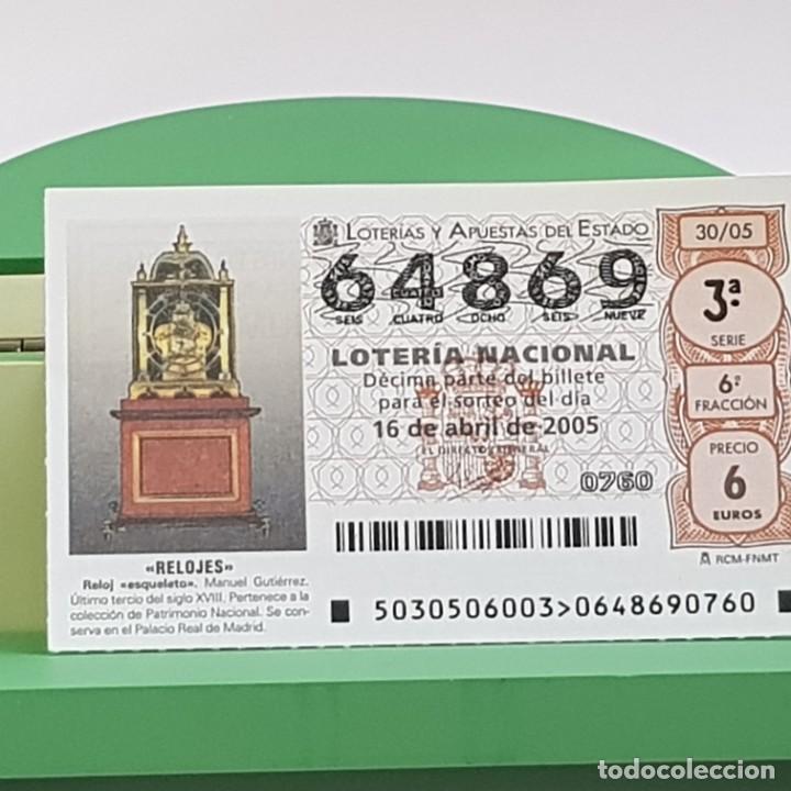 Loterie Nationale: LOTER&Iacute;A NACIONAL, SORTEO 30/05, 16 ABRIL 2005, RELOJ ESQUELETO, MANUEL GUTI&Eacute;RREZ, N&ordm; 64869