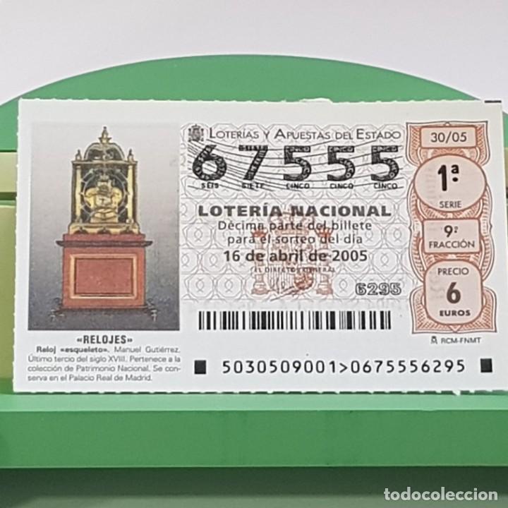 Loterie Nationale: LOTER&Iacute;A NACIONAL, SORTEO 30/05, 16 ABRIL 2005, RELOJ ESQUELETO, MANUEL GUTI&Eacute;RREZ, N&ordm; 67555