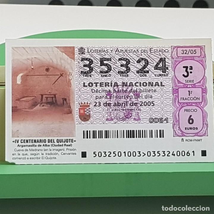 Loterie Nationale: LOTER&Iacute;A NACIONAL, SORTEO 32/05, 23 ABRIL 2005, IV CENTENARIO DEL QUIJOTE, N&ordm; 35324