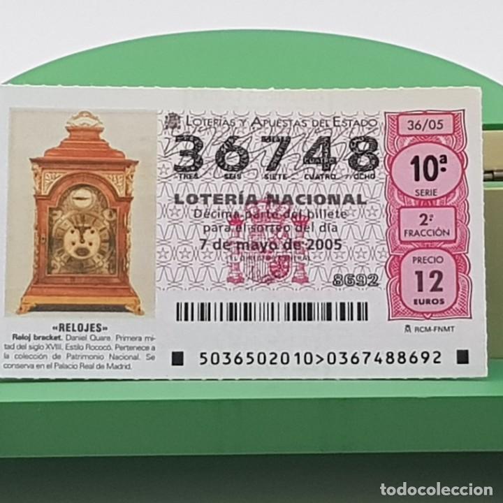 Loterie Nationale: LOTER&Iacute;A NACIONAL, SORTEO 36/05, 7 MAYO 2005, RELOJ BRACKET, DANIEL QUARE, N&ordm; 36748