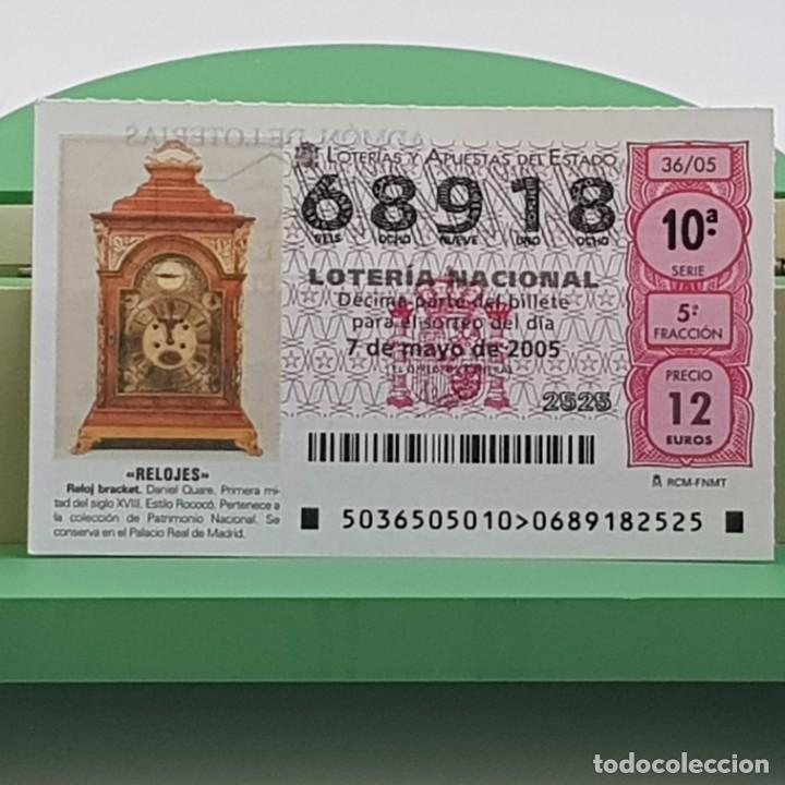Loterie Nationale: LOTER&Iacute;A NACIONAL, SORTEO 36/05, 7 MAYO 2005, RELOJ BRACKET, DANIEL QUARE, N&ordm; 68918