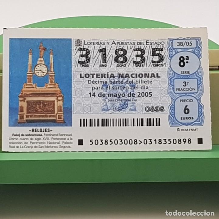 Loterie Nationale: LOTER&Iacute;A NACIONAL, SORTEO 38/05, 14 MAYO 2005, RELOJ SOBREMESA, FERDINAND BERTHOUD, N&ordm; 31835