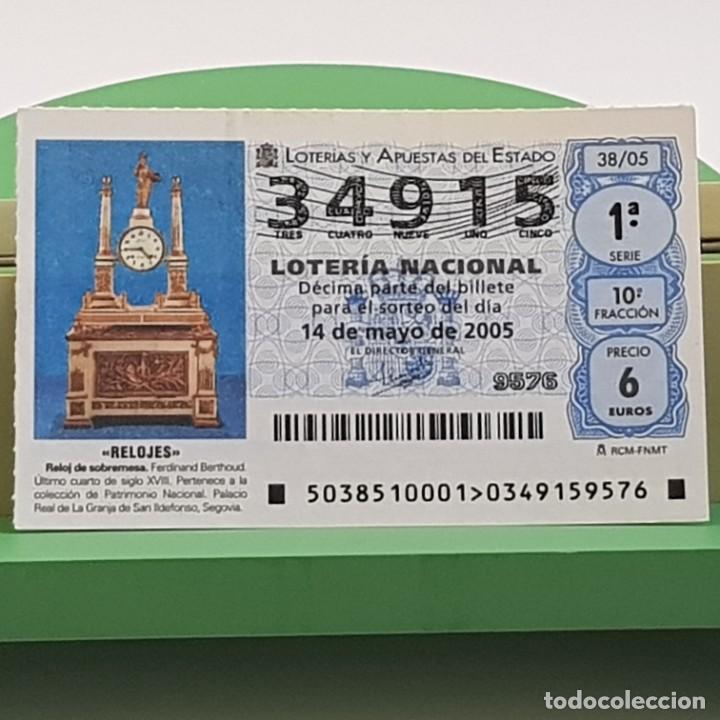 Loter&iacute;a Nacional: LOTER&Iacute;A NACIONAL, SORTEO 38/05, 14 MAYO 2005, RELOJ SOBREMESA, FERDINAND BERTHOUD, N&ordm; 34915
