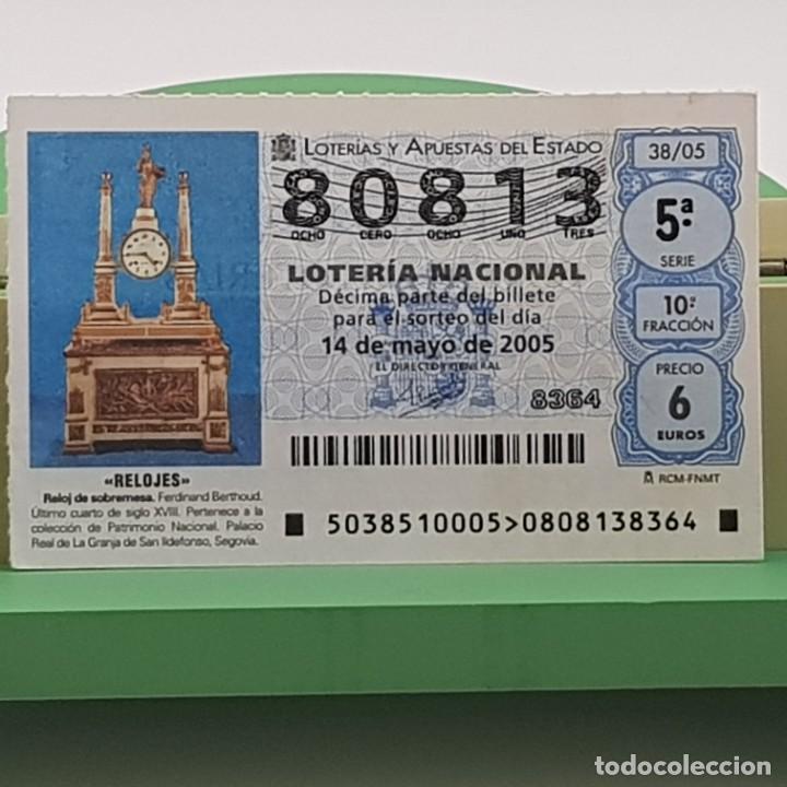 Loterie Nationale: LOTER&Iacute;A NACIONAL, SORTEO 38/05, 14 MAYO 2005, RELOJ SOBREMESA, FERDINAND BERTHOUD, N&ordm; 80813