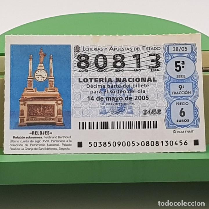 Loterie Nationale: LOTER&Iacute;A NACIONAL, SORTEO 38/05, 14 MAYO 2005, RELOJ SOBREMESA, FERDINAND BERTHOUD, N&ordm; 80813