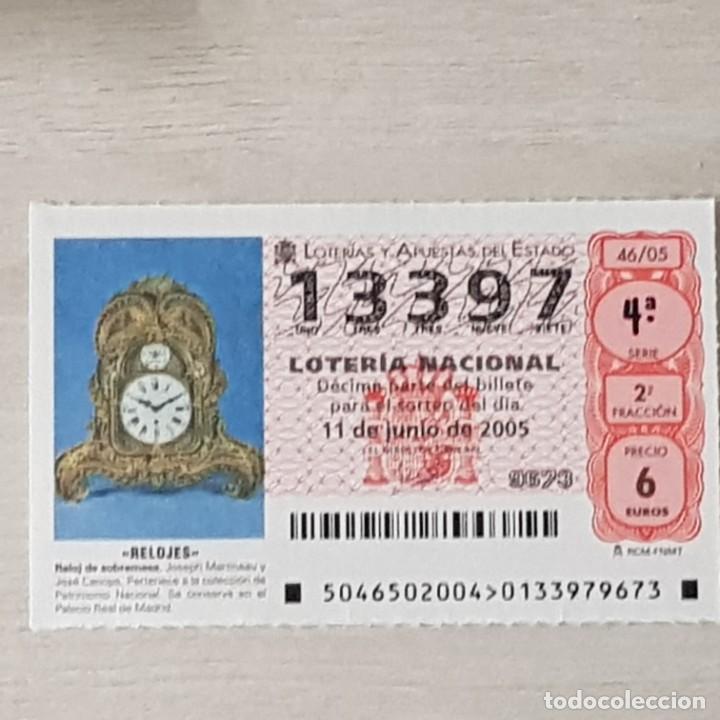 Nationale spanische Lotterie: LOTER&Iacute;A NACIONAL, SORTEO 46/05, 11 JUNIO 2005, RELOJ SOBREMESA, JOSEPH MARTINEAU, N&ordm; 13397