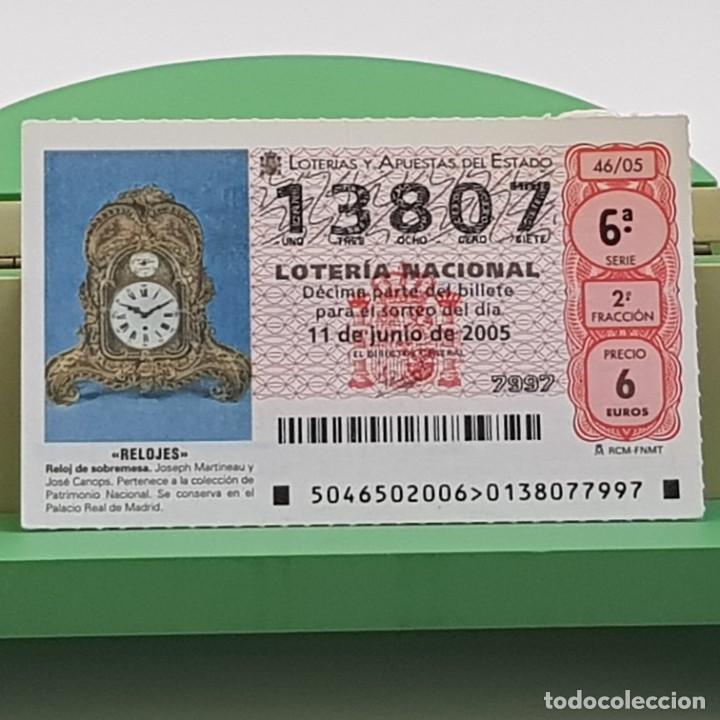 Nationale spanische Lotterie: LOTER&Iacute;A NACIONAL, SORTEO 46/05, 11 JUNIO 2005, RELOJ SOBREMESA, JOSEPH MARTINEAU, N&ordm; 13807