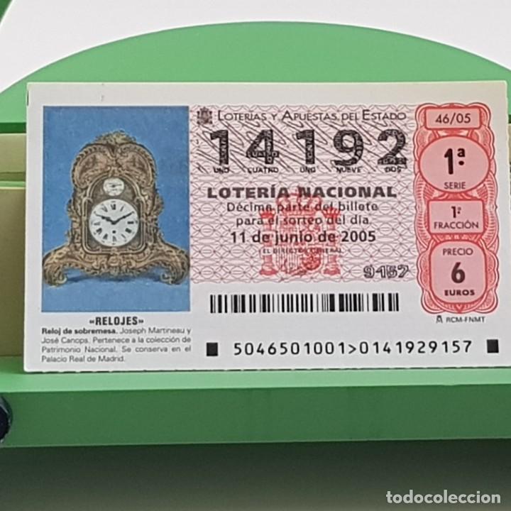 Nationale spanische Lotterie: LOTER&Iacute;A NACIONAL, SORTEO 46/05, 11 JUNIO 2005, RELOJ SOBREMESA, JOSEPH MARTINEAU, N&ordm; 14192