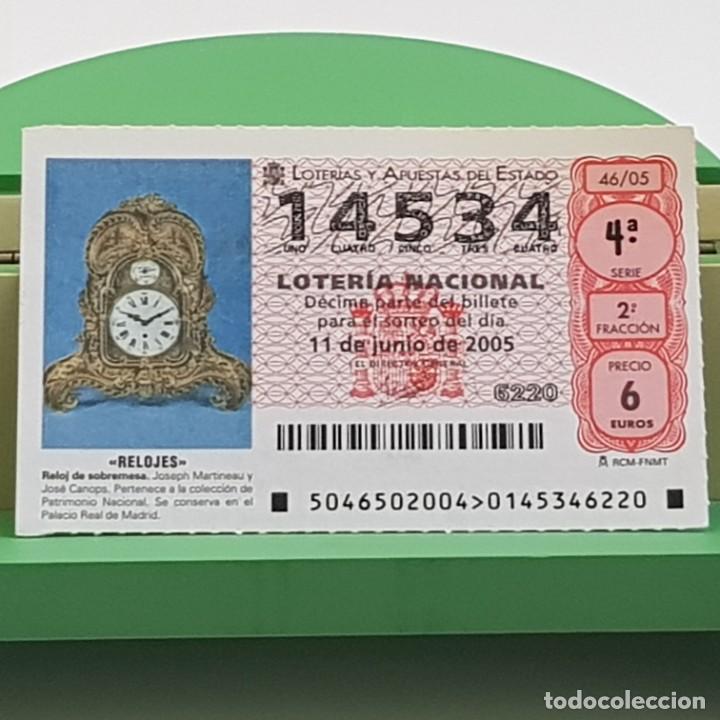 Nationale spanische Lotterie: LOTER&Iacute;A NACIONAL, SORTEO 46/05, 11 JUNIO 2005, RELOJ SOBREMESA, JOSEPH MARTINEAU, N&ordm; 14534