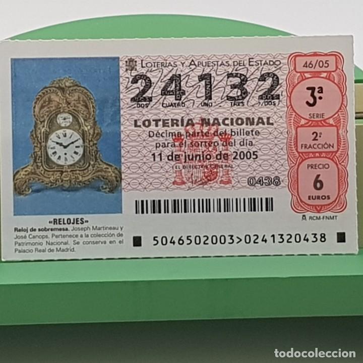 Nationale spanische Lotterie: LOTER&Iacute;A NACIONAL, SORTEO 46/05, 11 JUNIO 2005, RELOJ SOBREMESA, JOSEPH MARTINEAU, N&ordm; 24132