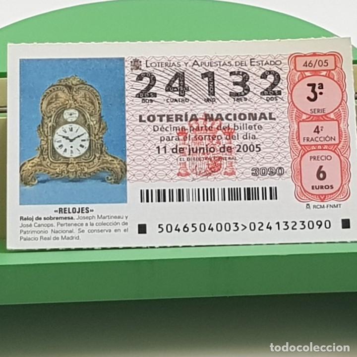 Nationale spanische Lotterie: LOTER&Iacute;A NACIONAL, SORTEO 46/05, 11 JUNIO 2005, RELOJ SOBREMESA, JOSEPH MARTINEAU, N&ordm; 24132