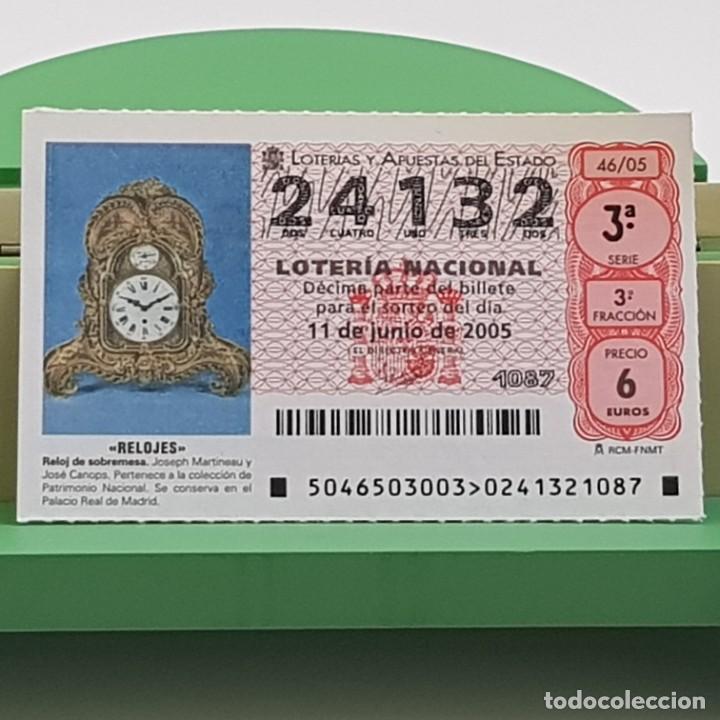 Nationale spanische Lotterie: LOTER&Iacute;A NACIONAL, SORTEO 46/05, 11 JUNIO 2005, RELOJ SOBREMESA, JOSEPH MARTINEAU, N&ordm; 24132