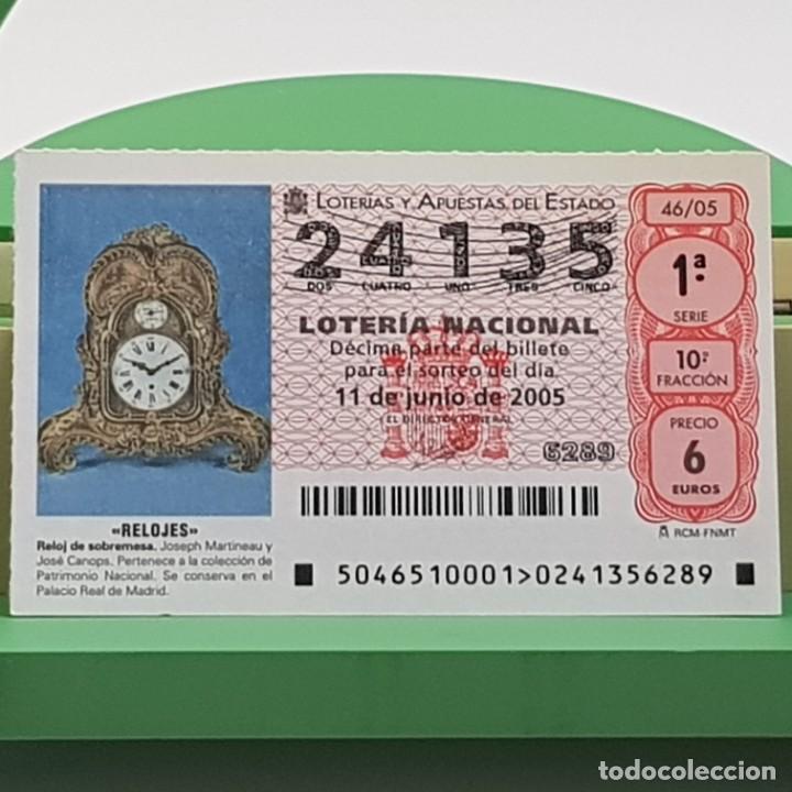 Nationale spanische Lotterie: LOTER&Iacute;A NACIONAL, SORTEO 46/05, 11 JUNIO 2005, RELOJ SOBREMESA, JOSEPH MARTINEAU, N&ordm; 24135