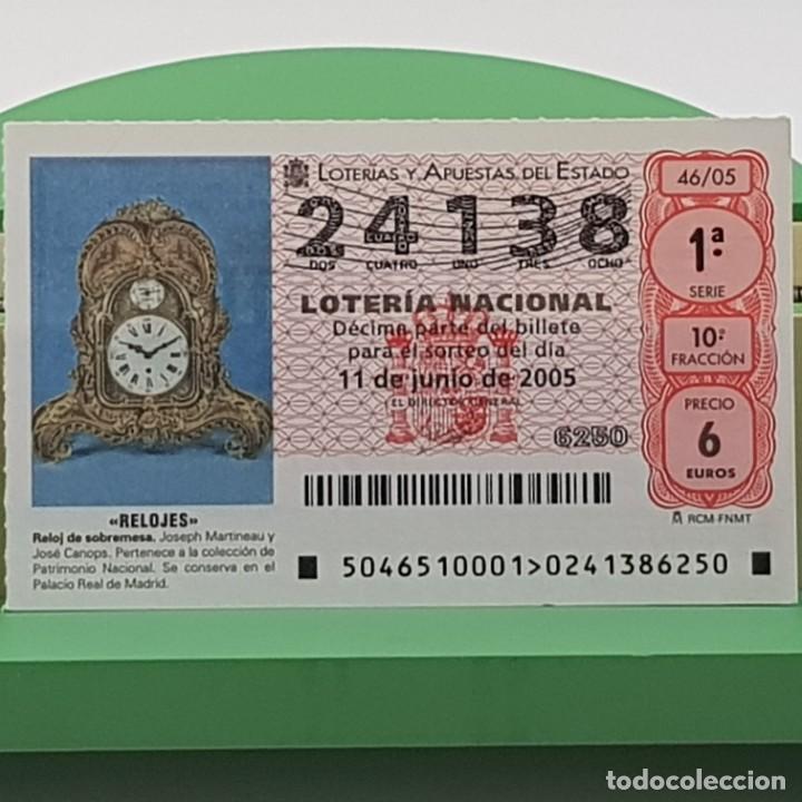 Nationale spanische Lotterie: LOTER&Iacute;A NACIONAL, SORTEO 46/05, 11 JUNIO 2005, RELOJ SOBREMESA, JOSEPH MARTINEAU, N&ordm; 24138