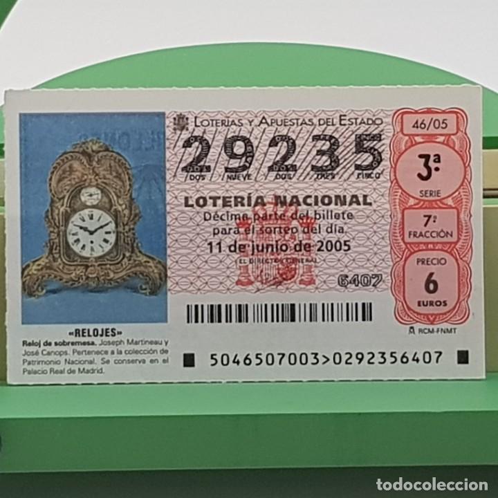 Nationale spanische Lotterie: LOTER&Iacute;A NACIONAL, SORTEO 46/05, 11 JUNIO 2005, RELOJ SOBREMESA, JOSEPH MARTINEAU, N&ordm; 29235