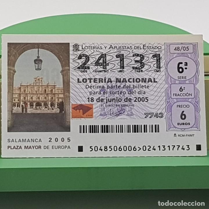 Nationale spanische Lotterie: LOTER&Iacute;A NACIONAL, SORTEO 48/05, 18 JUNIO 2005, SALAMANCA 2005, PLAZA MAYOR DE EUROPA, N&ordm; 24131