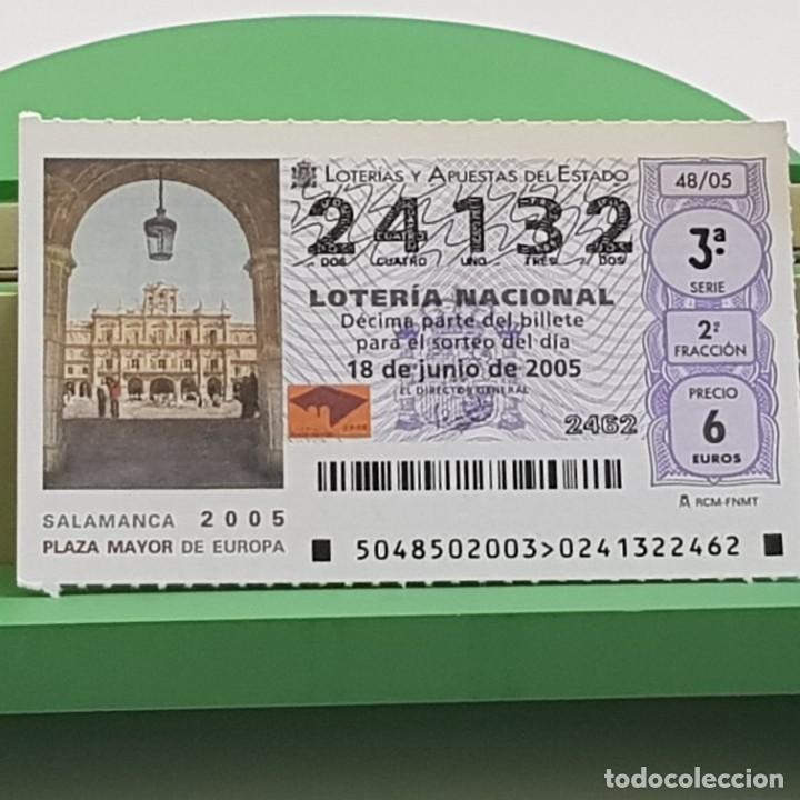 Nationale spanische Lotterie: LOTER&Iacute;A NACIONAL, SORTEO 48/05, 18 JUNIO 2005, SALAMANCA 2005, PLAZA MAYOR DE EUROPA, N&ordm; 24132