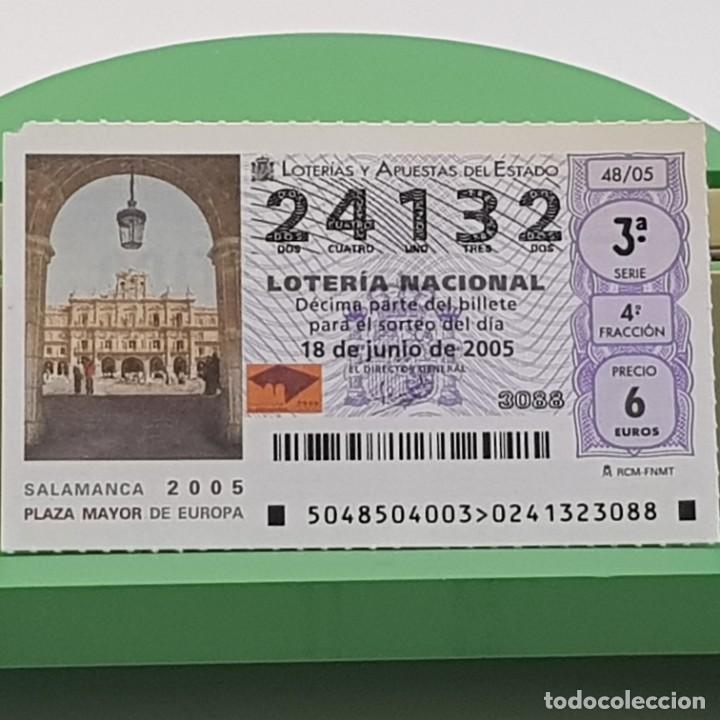 Nationale spanische Lotterie: LOTER&Iacute;A NACIONAL, SORTEO 48/05, 18 JUNIO 2005, SALAMANCA 2005, PLAZA MAYOR DE EUROPA, N&ordm; 24132