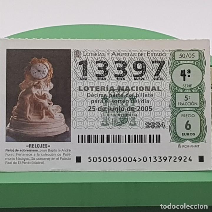 Nationale spanische Lotterie: LOTER&Iacute;A NACIONAL, SORTEO 50/05, 25 JUNIO 2005, RELOJ SOBREMESA, JEAN BAPTISTE ANDR&Eacute; FURET, N&ordm; 13397