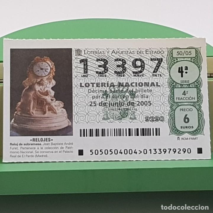Nationale spanische Lotterie: LOTER&Iacute;A NACIONAL, SORTEO 50/05, 25 JUNIO 2005, RELOJ SOBREMESA, JEAN BAPTISTE ANDR&Eacute; FURET, N&ordm; 13397