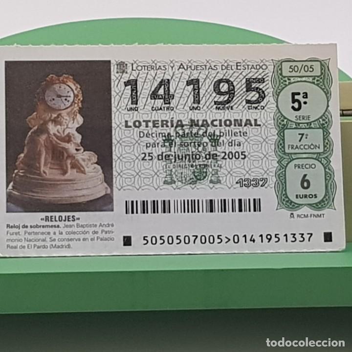 Nationale spanische Lotterie: LOTER&Iacute;A NACIONAL, SORTEO 50/05, 25 JUNIO 2005, RELOJ SOBREMESA, JEAN BAPTISTE ANDR&Eacute; FURET, N&ordm; 14195