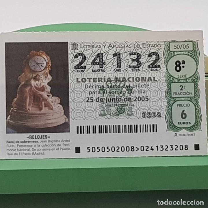 Nationale spanische Lotterie: LOTER&Iacute;A NACIONAL, SORTEO 50/05, 25 JUNIO 2005, RELOJ SOBREMESA, JEAN BAPTISTE ANDR&Eacute; FURET, N&ordm; 24132
