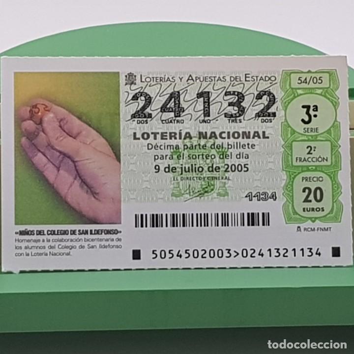 Nationale spanische Lotterie: LOTER&Iacute;A NACIONAL, SORTEO 54/05, 9 JULIO 2005, NI&Ntilde;OS COLEGIO SAN ILDEFONSO, N&ordm; 24132
