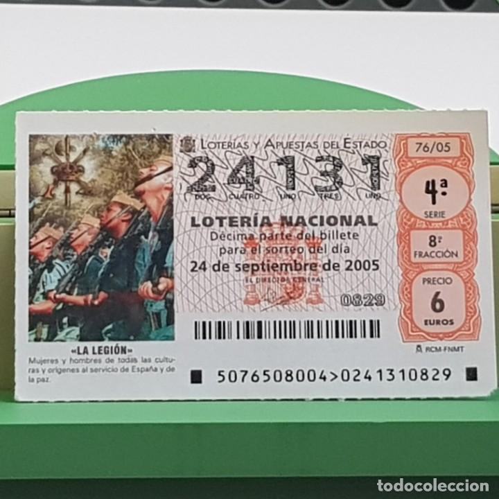 Nationale spanische Lotterie: LOTER&Iacute;A NACIONAL, SORTEO 76/05, 24 SEPTIEMBRE 2005, LA LEGI&Oacute;N, HOMBRES Y MUJERES..., N&ordm; 24131