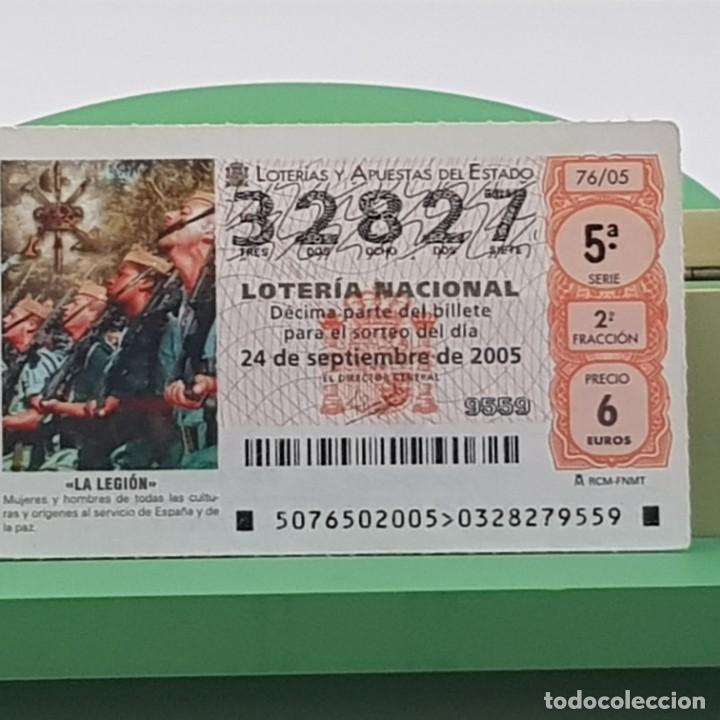 Nationale spanische Lotterie: LOTER&Iacute;A NACIONAL, SORTEO 76/05, 24 SEPTIEMBRE 2005, LA LEGI&Oacute;N, HOMBRES Y MUJERES..., N&ordm; 32827