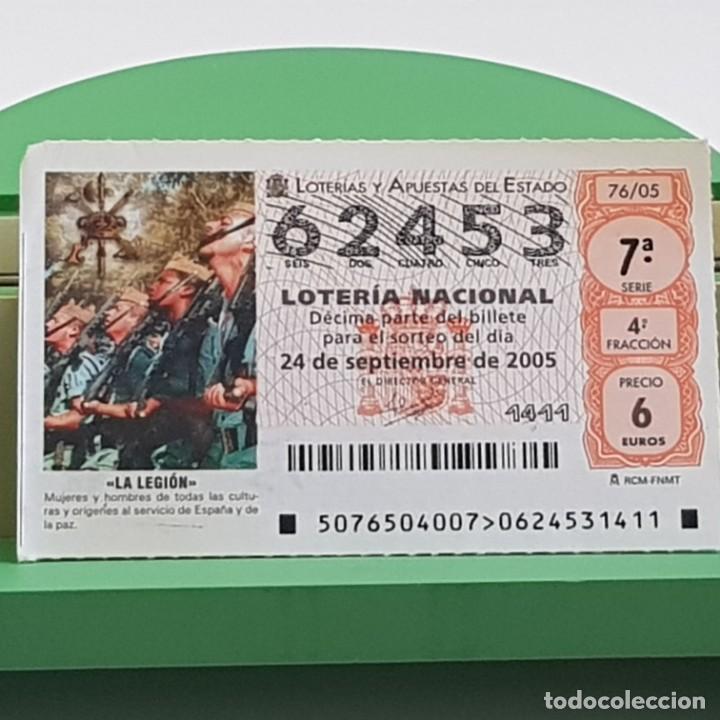 Nationale spanische Lotterie: LOTER&Iacute;A NACIONAL, SORTEO 76/05, 24 SEPTIEMBRE 2005, LA LEGI&Oacute;N, HOMBRES Y MUJERES..., N&ordm; 62453