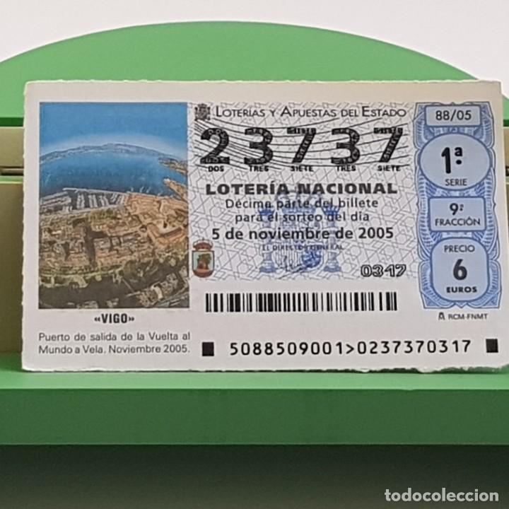 Loterie Nationale: LOTER&Iacute;A NACIONAL, SORTEO 88/05, 5 NOVIEMBRE 2005, VIGO, SALIDA VUELTA AL MUNDO A VELA, N&ordm; 23737