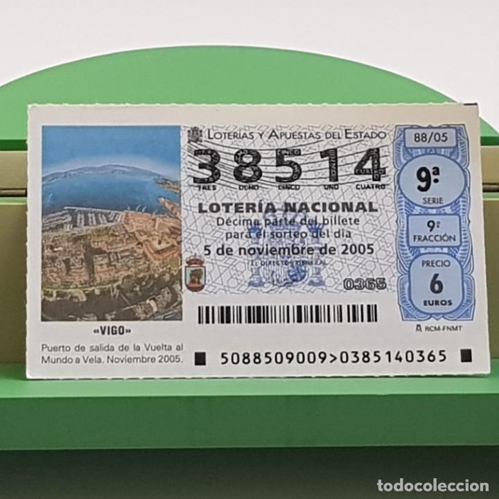 Loterie Nationale: LOTER&Iacute;A NACIONAL, SORTEO 88/05, 5 NOVIEMBRE 2005, VIGO, SALIDA VUELTA AL MUNDO A VELA, N&ordm; 38514