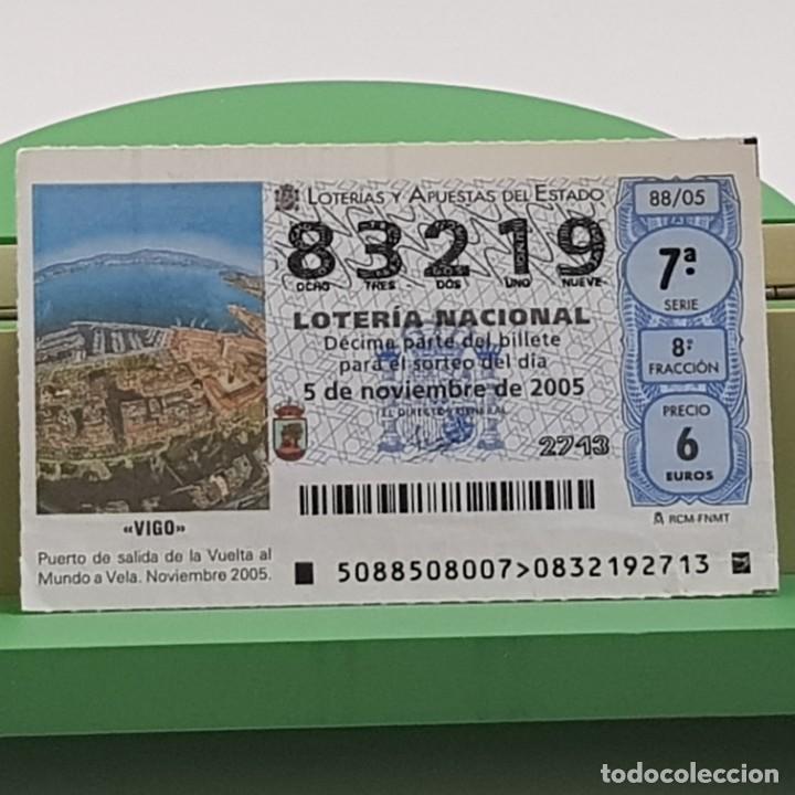 Loterie Nationale: LOTER&Iacute;A NACIONAL, SORTEO 88/05, 5 NOVIEMBRE 2005, VIGO, SALIDA VUELTA AL MUNDO A VELA, N&ordm; 83219