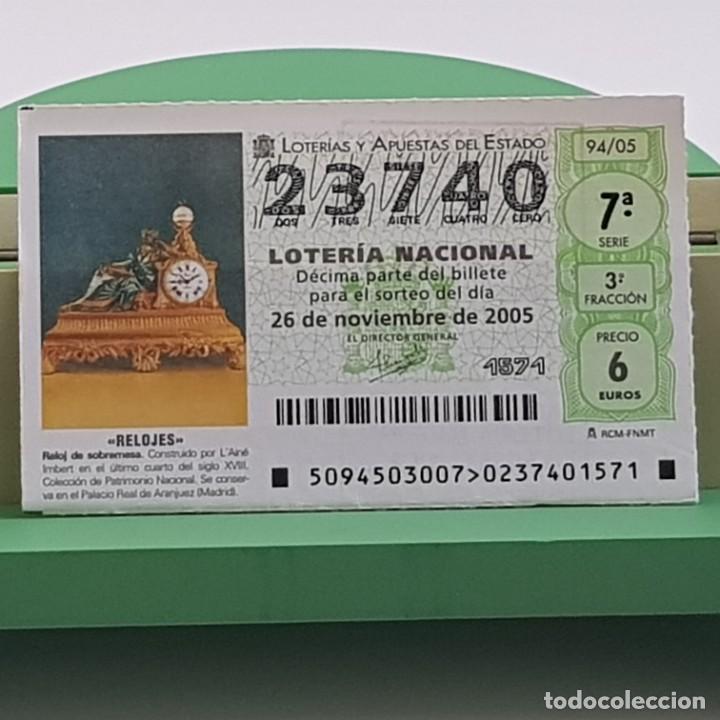 Loterie Nationale: LOTER&Iacute;A NACIONAL, SORTEO 94/05, 26 NOVIEMBRE 2005, RELOJ SOBREMESA, L'AIN&Eacute; IMBERT, N&ordm; 23740