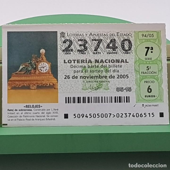 Loterie Nationale: LOTER&Iacute;A NACIONAL, SORTEO 94/05, 26 NOVIEMBRE 2005, RELOJ SOBREMESA, L'AIN&Eacute; IMBERT, N&ordm; 23740