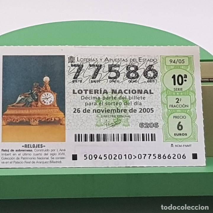 Loterie Nationale: LOTER&Iacute;A NACIONAL, SORTEO 94/05, 26 NOVIEMBRE 2005, RELOJ SOBREMESA, L'AIN&Eacute; IMBERT, N&ordm; 77586