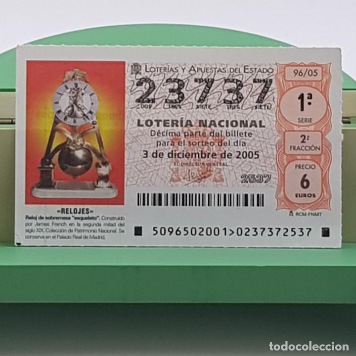 Loterie Nationale: LOTER&Iacute;A NACIONAL, SORTEO 96/05, 3 DICIEMBRE 2005, RELOJ SOBREMESA, ESQUELETO, N&ordm; 23737