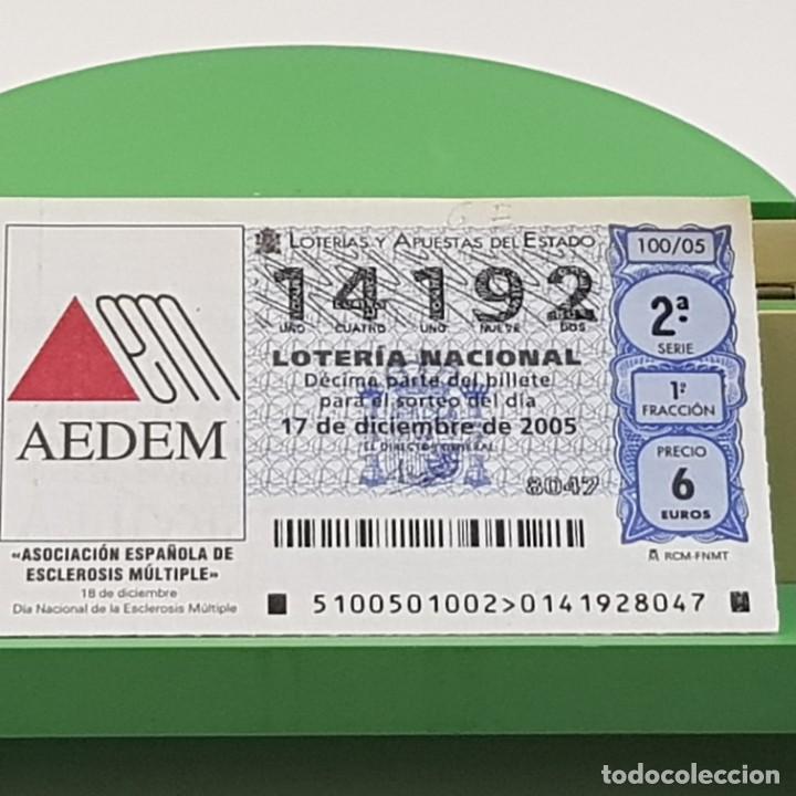 Nationale spanische Lotterie: LOTER&Iacute;A NACIONAL, SORTEO 100/05, 17 DICIEMBRE 2005, ASOC. ESPA&Ntilde;OLA ESCLEROSIS M&Uacute;LTIPLE, N&ordm; 14192