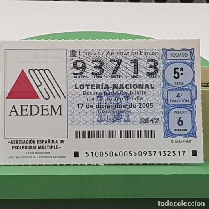 Nationale spanische Lotterie: LOTER&Iacute;A NACIONAL, SORTEO 100/05, 17 DICIEMBRE 2005, ASOC. ESPA&Ntilde;OLA ESCLEROSIS M&Uacute;LTIPLE, N&ordm; 93713